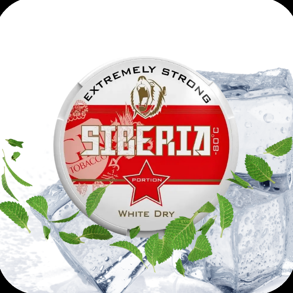 Siberia Packung mit Minzblättern und Eis