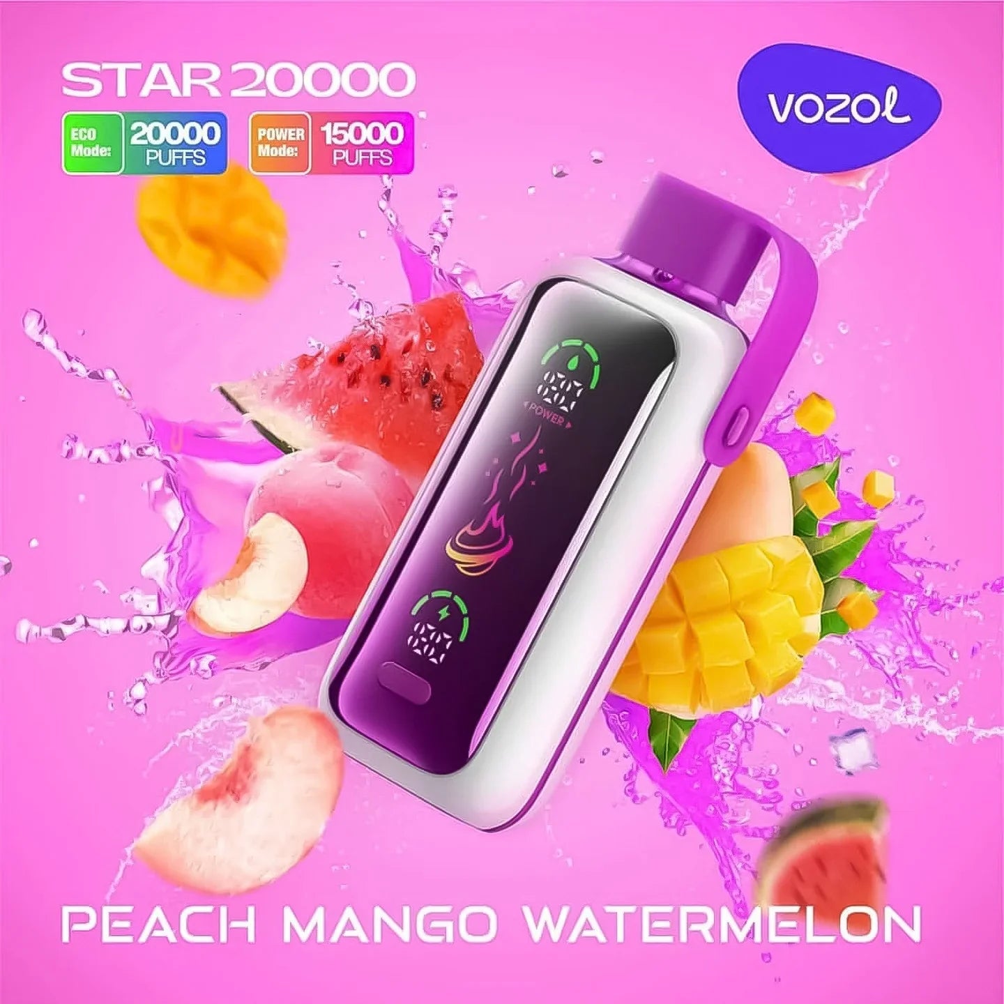 Vozol Star 20K - Peach Mango Watermelon - Magic Puff