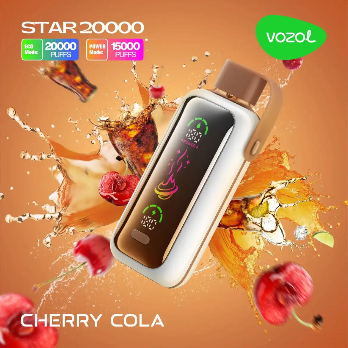 Vozol Star 20000 Cherry Cola – Einweg Vape E-Shisha 20.000 Züge
