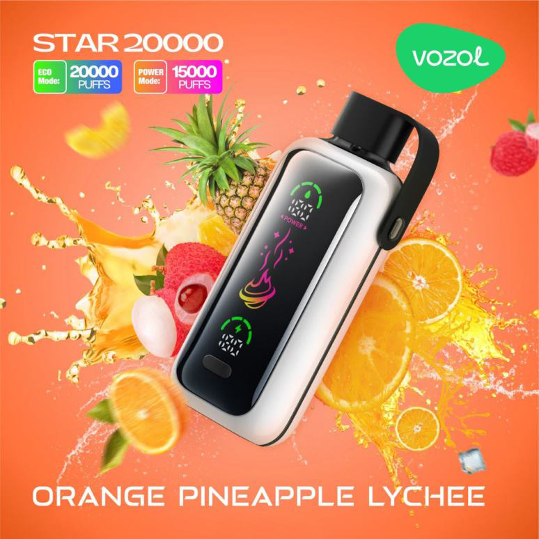 Vozol Star 20000 Orange Pineapple Lychee – Einweg Vape E-Shisha 20.000 Züge
