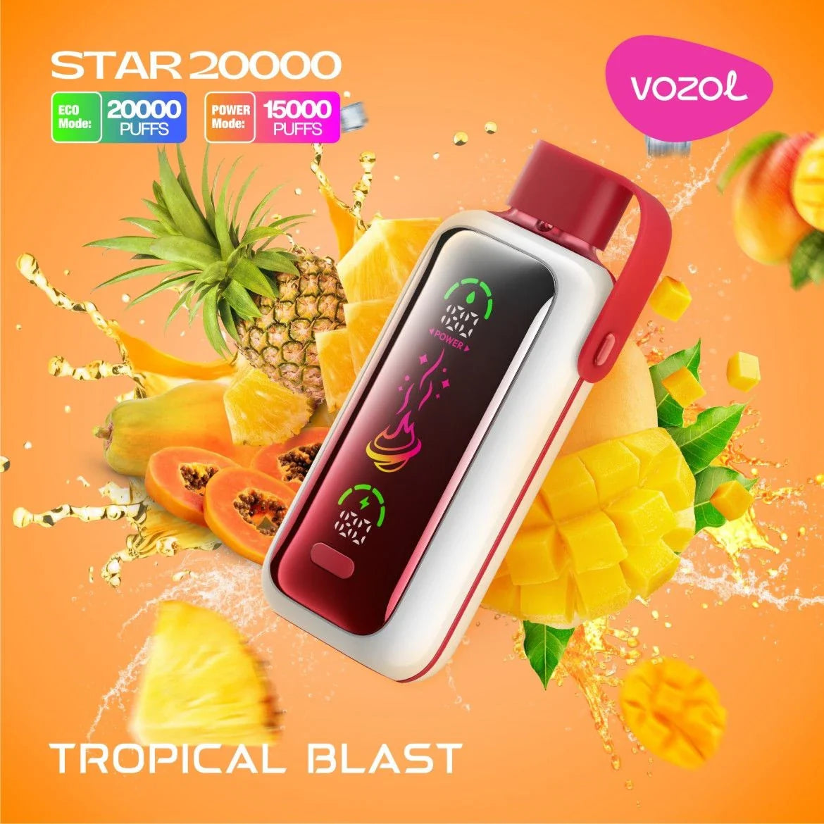 Vozol Star 20000 Tropical Blast – Einweg Vape E-Shisha 20.000 Züge