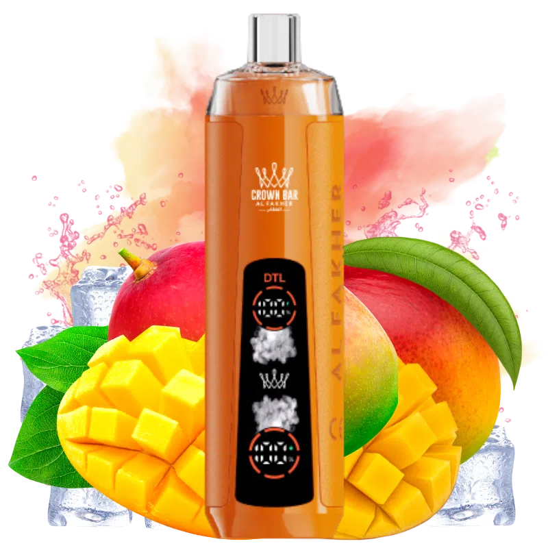 Al Fakher Crystal Dual Pro 8000 Cool Mango – Einweg Vape E-Shisha 8000 Züge
