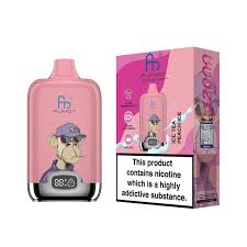 RandM Tornado 12000 Ice Tea Peach Ice  – Einweg E-Zigarette, 12.000 Puffs, 20mg, 20ml, Wiederaufladbar, Digital Display