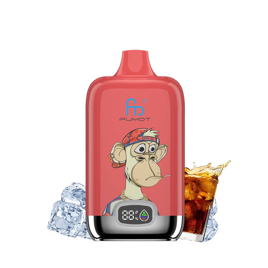 RandM Tornado 12000 Cherry Cola Ice – Einweg E-Zigarette, 12.000 Puffs, 20mg, 20ml, Wiederaufladbar, Digital Display