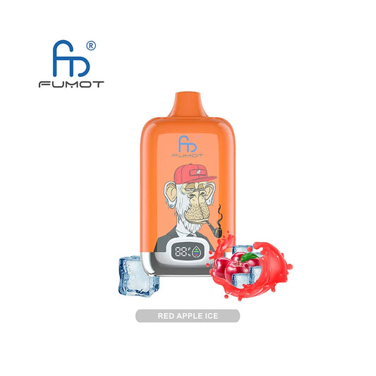 RandM Tornado 12000 Red Apple Ice – Einweg E-Zigarette, 12.000 Puffs, 20mg, 20ml, Wiederaufladbar, Digital Display