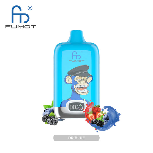RandM Tornado 12000 Dr.Blue – Einweg E-Zigarette, 12.000 Puffs, 20mg, 20ml, Wiederaufladbar, Digital Display