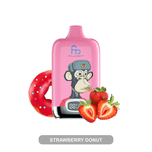 RandM Tornado 12000 Strawberry Dounut – Einweg E-Zigarette, 12.000 Puffs, 20mg, 20ml, Wiederaufladbar, Digital Display (Kopie)