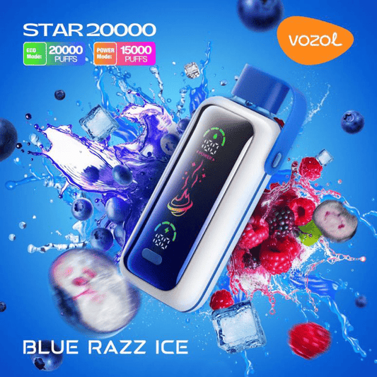 Vozol Star 20K - Blue Razz Ice - Magic Puff