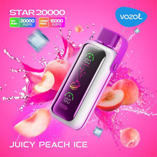 Vozol Star 20K - Juicy Peach Ice - Magic Puff
