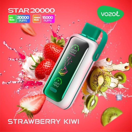 Vozol Star 20000 Strawberry Kiwi – Einweg Vape E-Shisha 20.000 Züge
